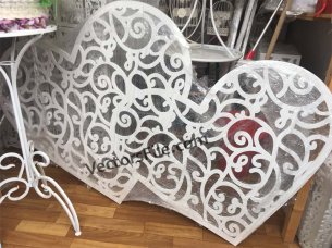 Laser Cut Heart Couple Wall Art Decor Design