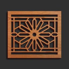 Laser Cut Jali Design for Room Divider Vector File