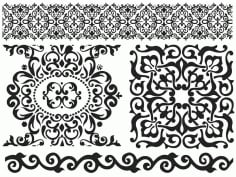 Laser Cut Jali Panel Design, Screen Panel Template CDR Vector File