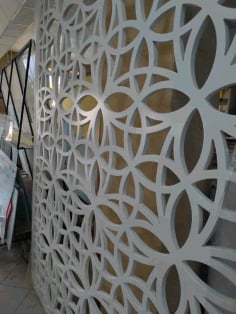 Laser Cut Jali Pattern Design CNC Cutting Decorative Grille Vector File