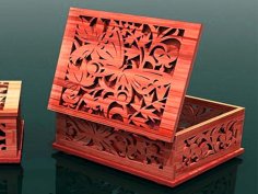 Laser Cut Jewelry Box Design Wooden Gift Box Template Vector File