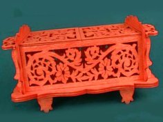 Laser Cut Jewelry Box Template with Sliding Lid 3mm Vector File