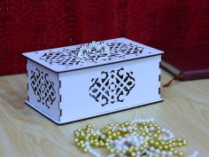 Laser Cut Jewelry Box Template Wooden Gift Box 3mm Vector File