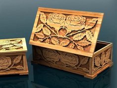 Laser Cut Jewelry Box Template Wooden Gift Box Idea Vector File