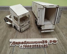 Laser Cut Kids Toy Truck Scania R580 CDR File