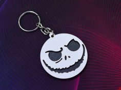 Laser Cut Layered Halloween Keychain Template Vector File