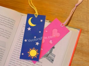 Laser Cut Layered Paper Craft Bookmarks Tag Design