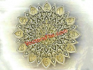 Laser Cut Layered Wall Clock Room Wall Art Decoration Ideas