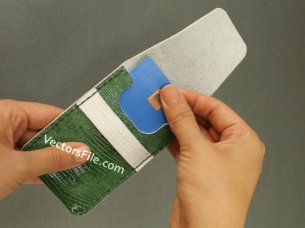 Laser Cut Leather Card Holder Pattern Leather Pouch Template