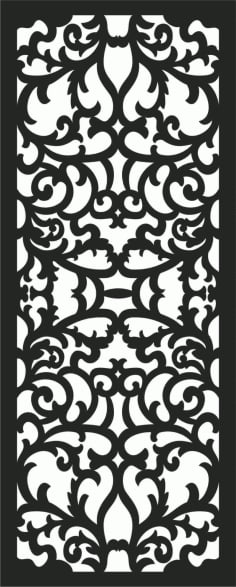 Laser Cut Metal Privacy Screens DXF File