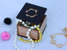 Laser Cut Mini Box Wooden Ring Box Wedding Box Small Box 3mm Vector File