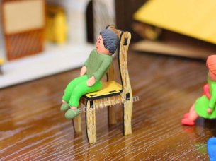 Laser Cut Miniature Dollhouse Chair Model