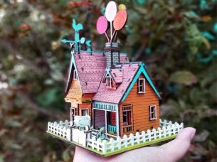 Laser Cut Miniature Dollhouse Model Kit Vector File