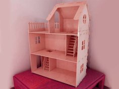 Laser Cut Miniature Dollhouse Toys Model Vector File