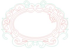 Laser Cut Mirror Frame Design Vector File