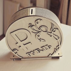 Laser Cut Money Box Free PDF File