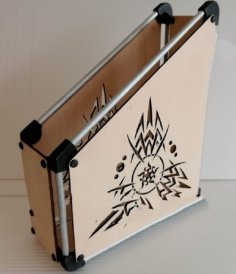 Laser Cut Newspaper Rack Holder CDR File