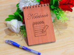 Laser Cut Notebook Cover Template Vector File