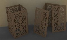 Laser Cut Openwork Floral Jali Design Box CDR File