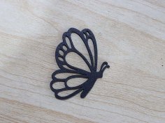 Laser Cut Out Butterfly Stencil Template Vector File