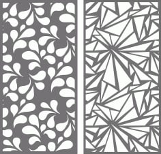 Laser Cut Partition Indoor Panel Screen Room Divider Patterns Free Vector