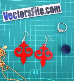 Laser Cut Party Jewelry Design Acrylic Earring Design CDR and SVG File