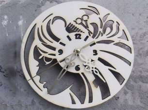 Laser Cut Personalized Hair Dresser Wall Clock Round Clock