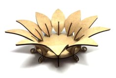 Laser Cut Plywood Fruit Bowl CDR File