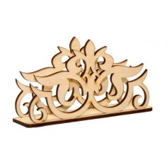 Laser Cut plywood Napkin Holder Swans CDR File