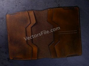 Laser Cut Premium Leather Wallet Design for Men Gift Idea