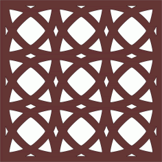 Laser Cut Privacy Partition Indoor Panel Room Divider Grill Seamless Design Pattern DXF File