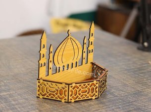 Laser Cut Ramadan Serving Tray Wooden Ramadan Gift Idea