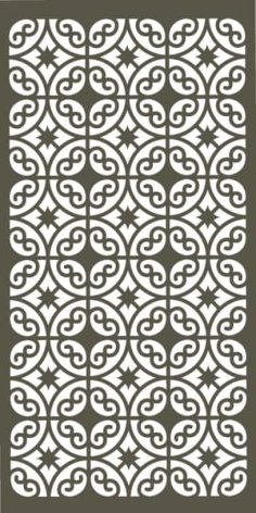 Laser Cut Room Divider Grill Design Vector File