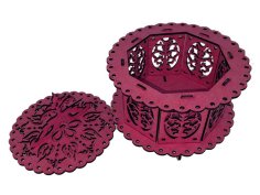 Laser Cut Round Box Wooden Jewelry Box Template Vector File