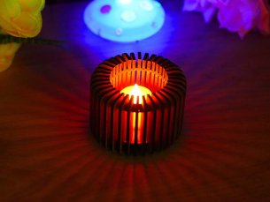 Laser Cut Round Tealight Holder Tealight Box Tea Light Lantern