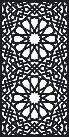 Laser Cut Screen Pattern Design Free CDR Vectors File