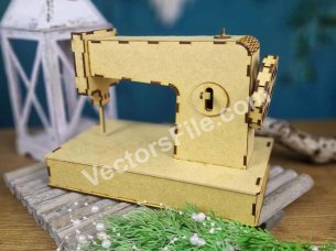 Laser Cut Sewing Machine 3D Puzzle Toy Model Kit