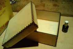 Laser Cut Small Box Template 5mm Marine Plywood DXF File