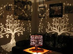 Laser Cut Table Lamp Template Template Vector File