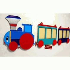 Laser Cut Train Template CDR File