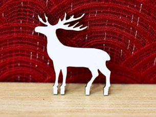 Laser Cut Unfinished Wooden Deer Cutout