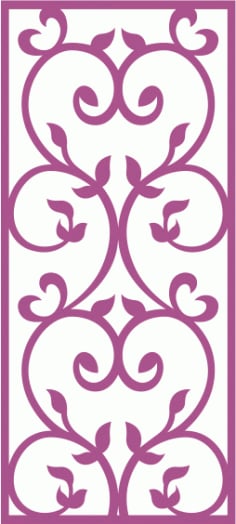 Laser Cut Vector Panel Seamless 297 CDR File