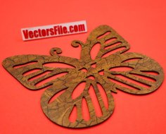 Laser Cut Wall Art Butterfly Design CDR SVG DXF Vector File