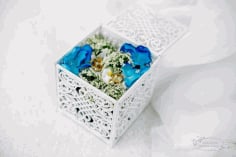 Laser Cut Wedding Box 90x90x90 CDR File