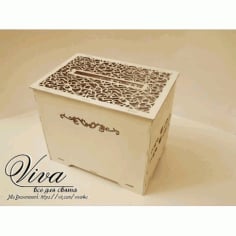 Laser Cut Wedding Favor Box CDR File