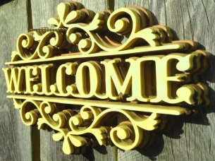 Laser Cut Welcome Sign Wedding Entryway Sign Welcome Guests Sign Wall Decor