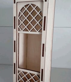 Laser Cut Wine Box CDR File