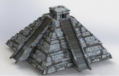 Laser Cut Wooden 3D Puzzle Pyramid Architectural Model CDR File