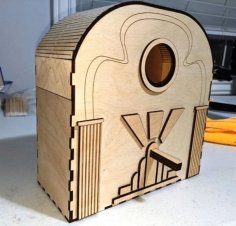 Laser Cut Wooden Bird House Bird Feeder CDR File