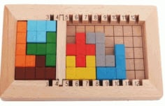 Laser Cut Wooden Block Puzzles Kids Toy Free Vector CDR File